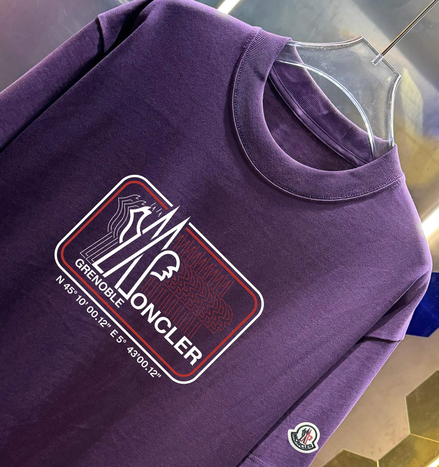 MONCLE * 280 T Classic LOGO 2026ss Quality Versatile Quality Same Style : Black White Green Purple Size：S M L XL XXL